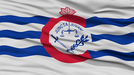 Image showing Closeup of Cincinnati City Flag