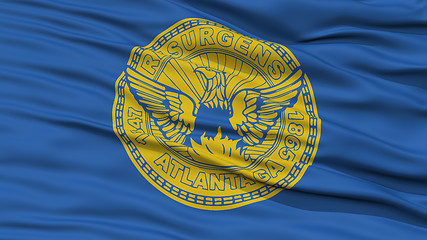 Image showing Closeup Georgia Flag