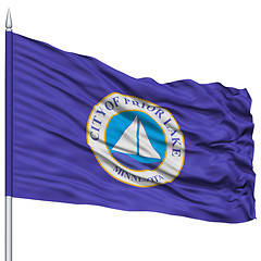 Image showing Prior Lake City Flag on Flagpole, USA