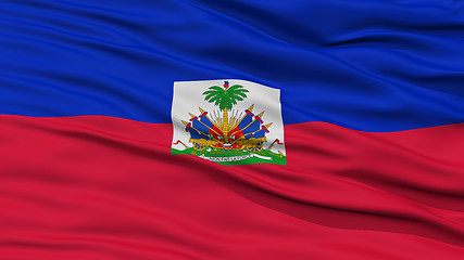 Image showing Closeup Haiti Flag