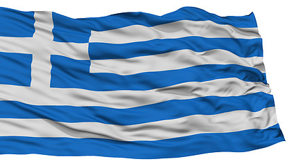 Image showing Isolated Greece Flag