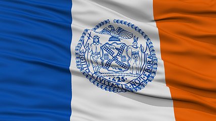 Image showing Closeup of New York City Flag