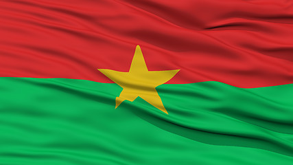 Image showing Closeup Burkina Flag