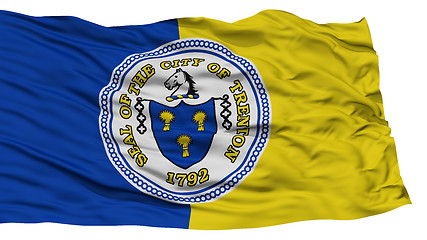 Image showing Isolated Trenton Flag, Waving on White Background