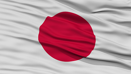 Image showing Closeup Japan Flag