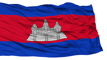 Image showing Isolated Cambodia Flag