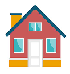 Image showing Small house vector cartoon illustration.