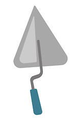 Image showing Trowel vector cartoon illustration.