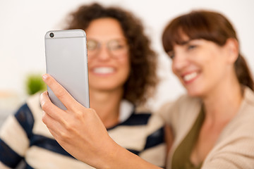 Image showing Best friends making a selfie