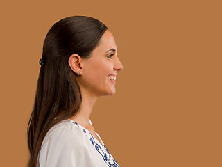 Image showing Beautiful woman smiling 