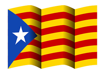 Image showing Catalonia flag