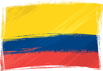Image showing Grunge Colombia flag