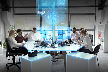 Image showing business team with computers working at office