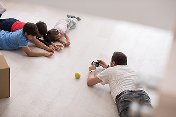 Image showing Photoshooting with kids models