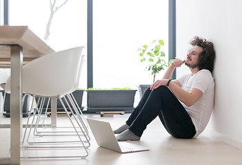 Image showing man enjoying relaxing lifestyle