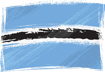 Image showing Grunge Botswana flag