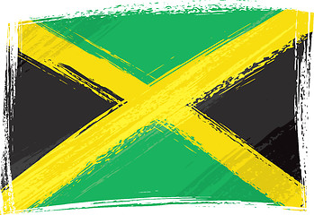 Image showing Grunge Jamaica flag