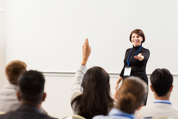 Image showing group of people at business conference or lecture