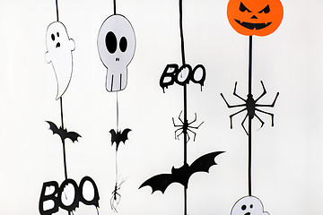 Image showing halloween party paper garlands or decorations