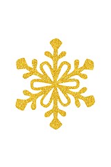 Image showing Christmas snowflake on white