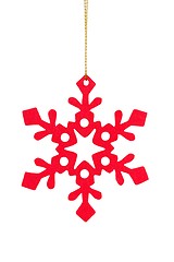 Image showing Christmas snowflake on white