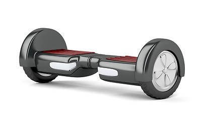 Image showing Black self balancing scooter