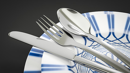 Image showing some typical style dishware