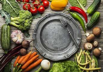 Image showing Vegetables background