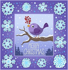 Image showing Christmas ornamental greeting card 8