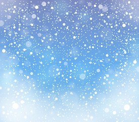 Image showing Abstract snow topic background 2