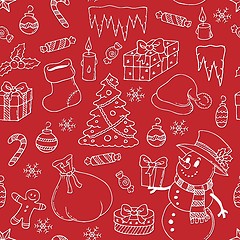 Image showing Seamless background Christmas 3