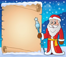Image showing Father Frost theme parchment 5