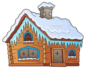 Image showing Winter cottage theme image 1