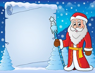Image showing Father Frost theme parchment 4