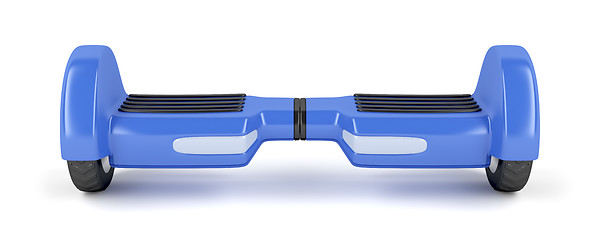 Image showing Blue gyro scooter