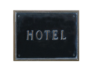 Image showing Hotel sign