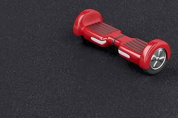 Image showing Red gyro scooter