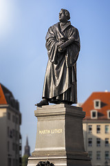 Image showing Martin Luther Statue Dresden Germany