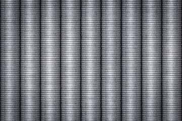 Image showing silver coins stack background