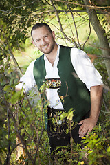 Image showing a man in bavarian traditional cloth