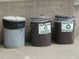 Image showing Recycle containers