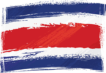 Image showing Grunge Costarica flag