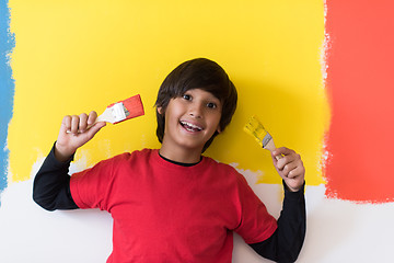 Image showing boy painter