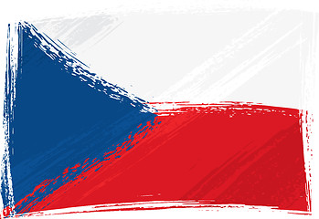 Image showing Grunge Czech Republic flag