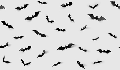 Image showing seamless pattern with halloween bats