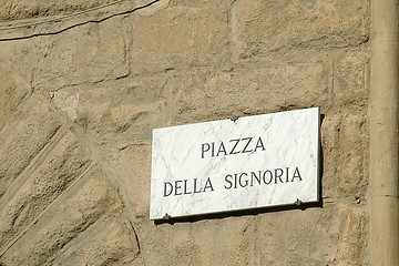 Image showing Piazza della Signoria