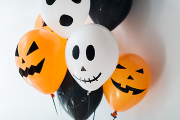 Image showing scary air balloons decoration for halloween party