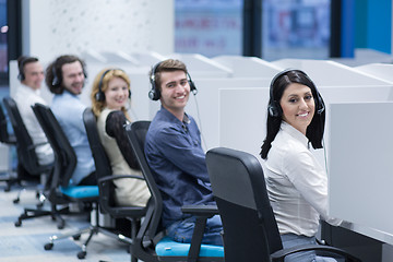 Image showing Call center operators