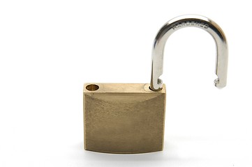Image showing Opened padlock