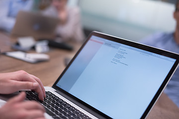 Image showing Startup Business Team At A Meeting at modern office building